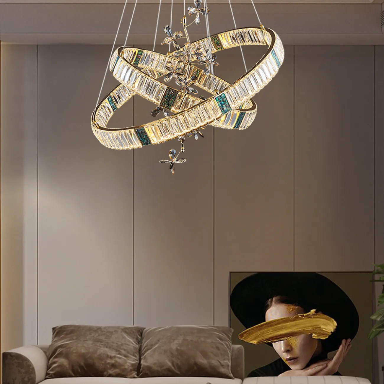 Подвесная люстра FIOLA LUX D60 D80 от ImperiumLoft