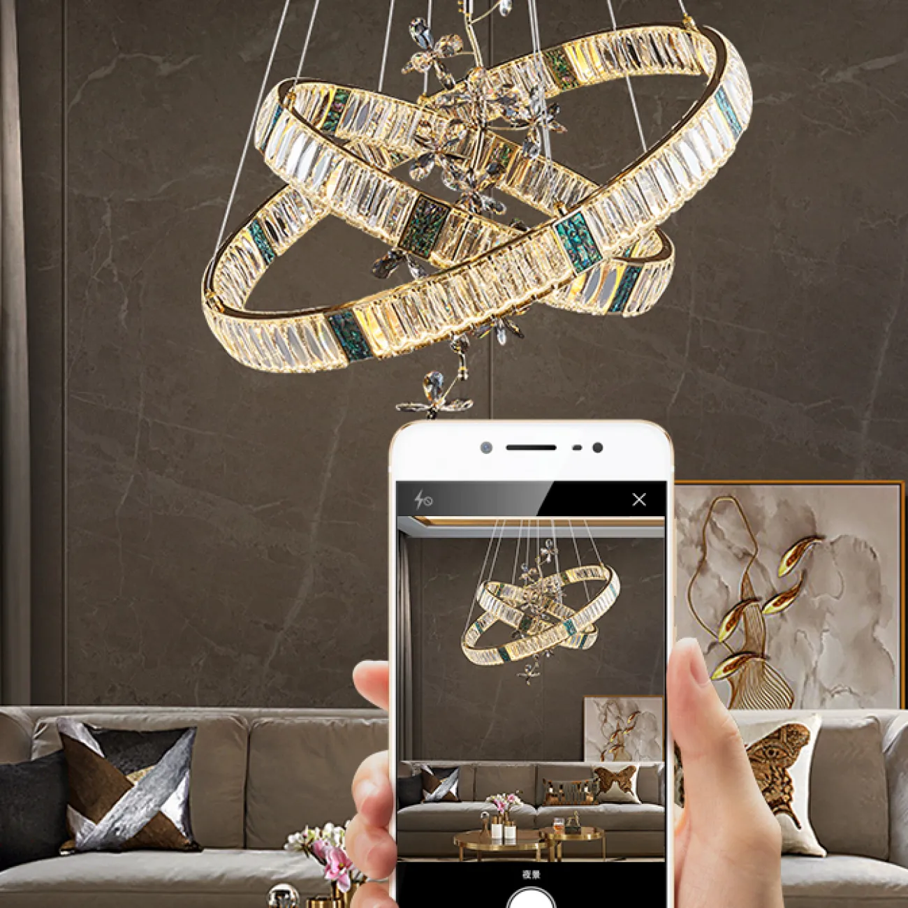 Подвесная люстра FIOLA LUX D60 D80 от ImperiumLoft