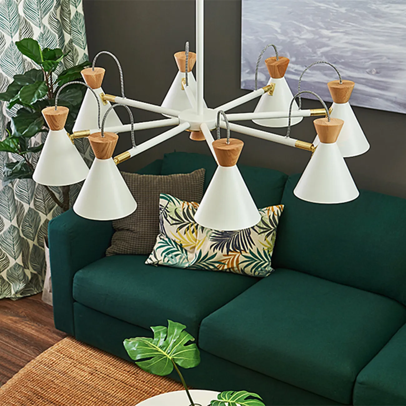 Люстра на штанге SINDRE D75 White от ImperiumLoft Люстра на штанге SINDRE D75 White от ImperiumLoft