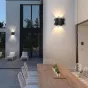 Серия настенных светодиодных светильников с рельефом в форме песочных часов HUBERT L21 White