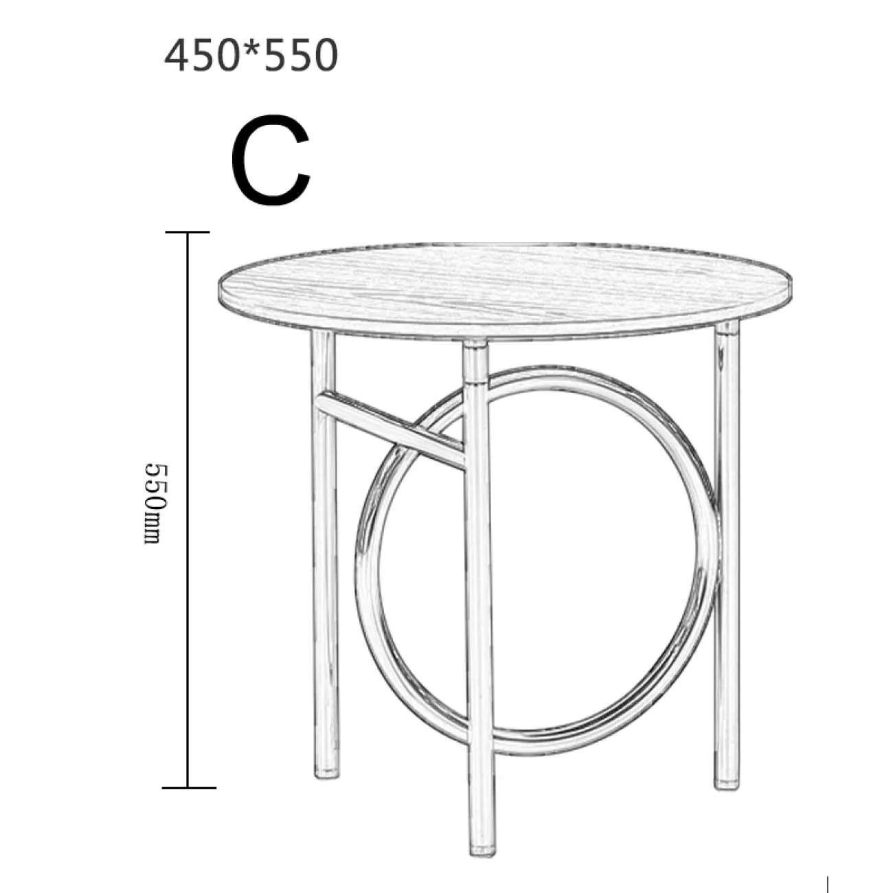 Дизайнерский журнальный столик LaLume-AP00248 Дизайнерский журнальный столик LaLume-AP00248