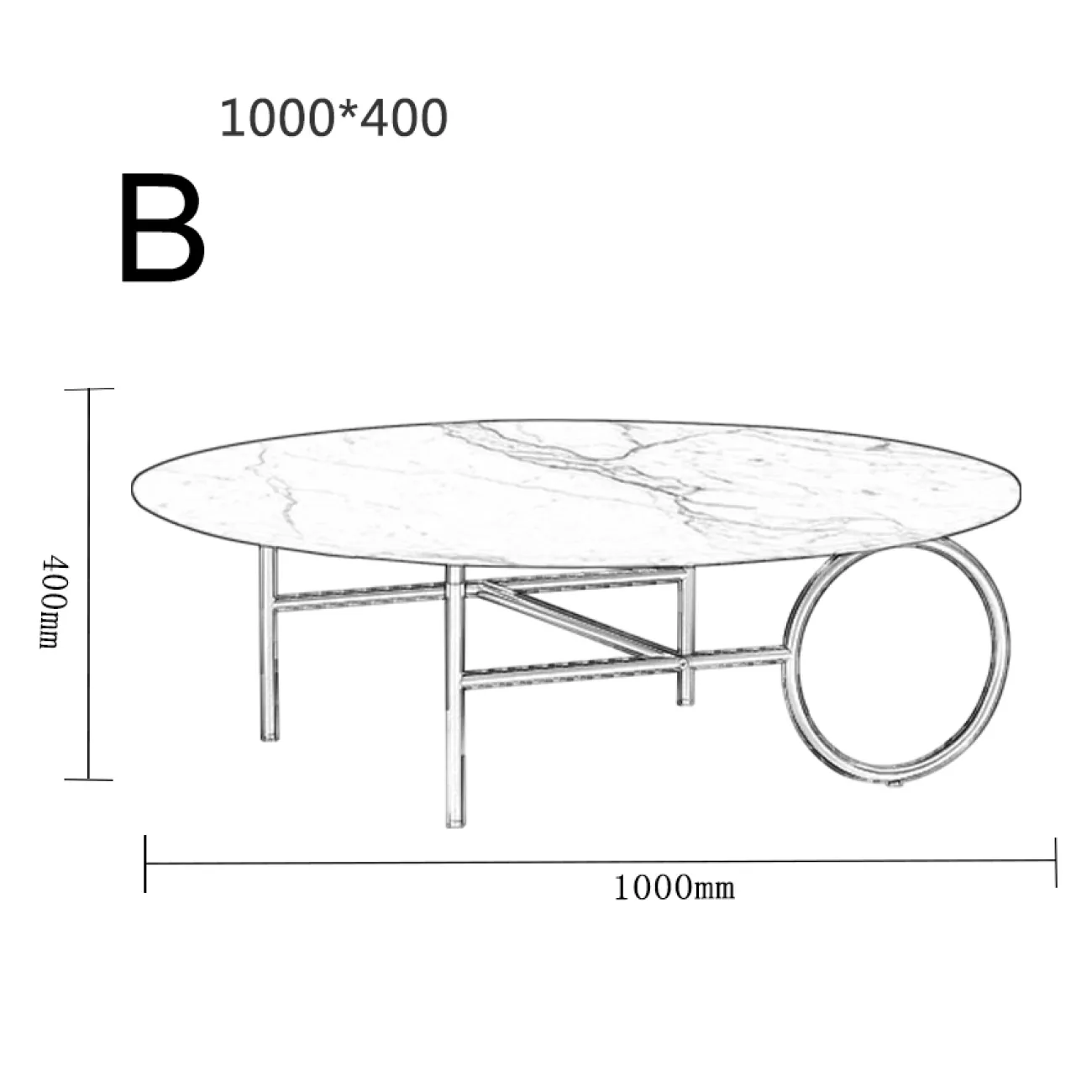 Дизайнерский журнальный столик LaLume-AP00248 Дизайнерский журнальный столик LaLume-AP00248