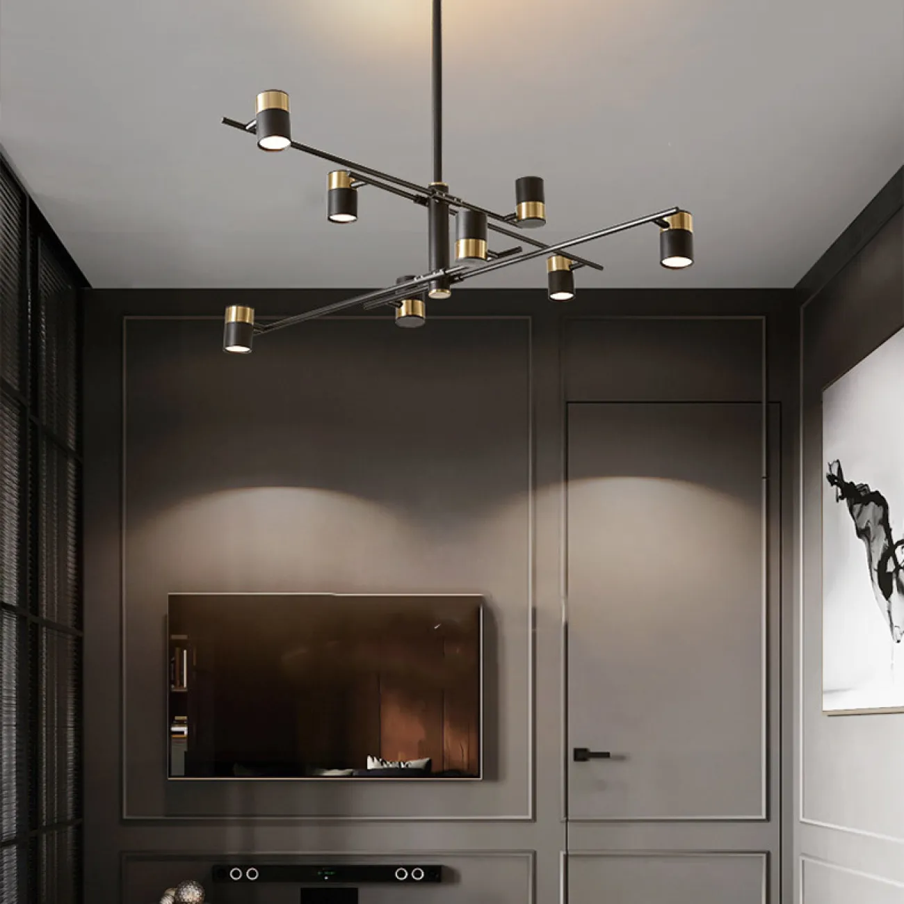 Потолочная люстра GITTAN CH L8 от ImperiumLoft