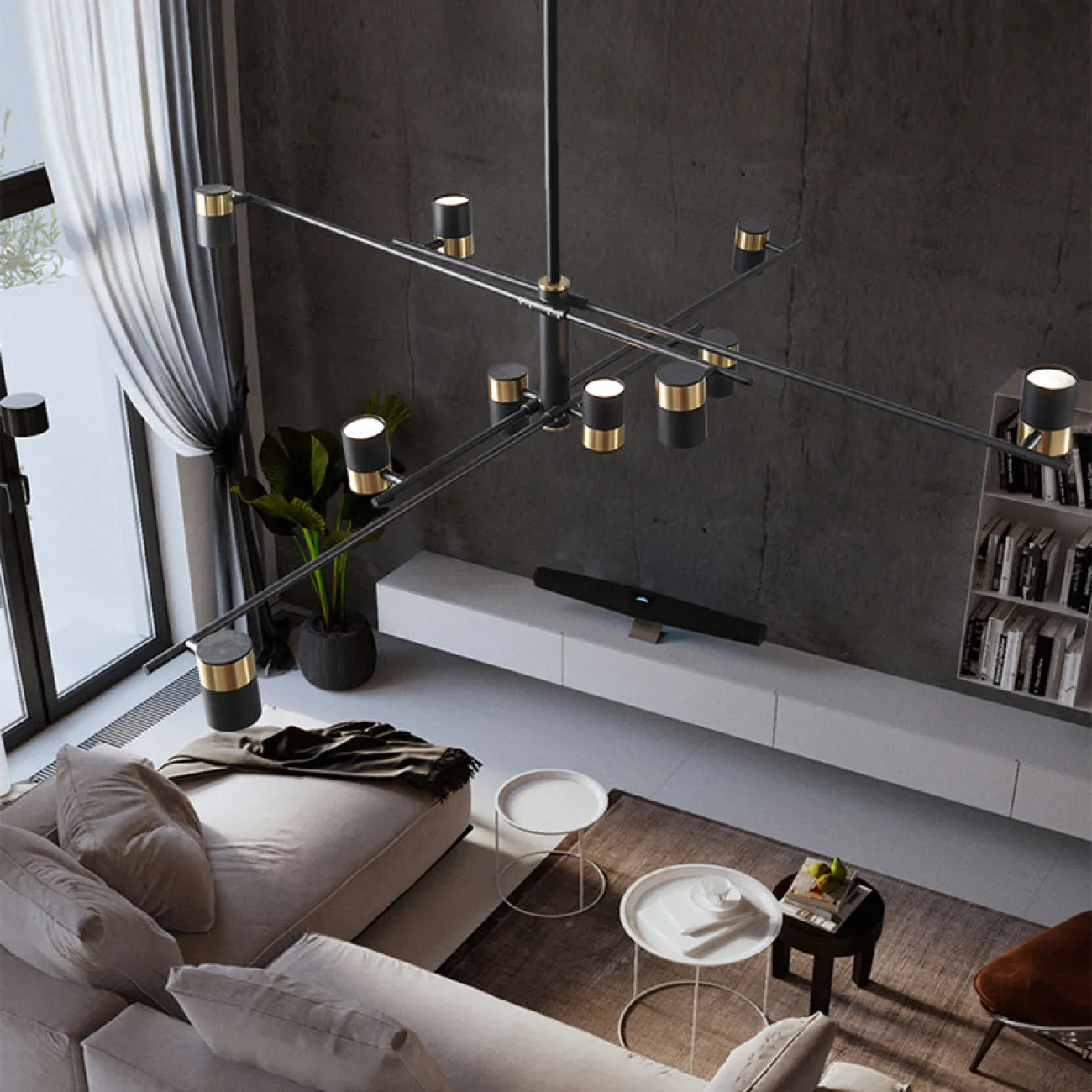 Потолочная люстра GITTAN CH L8 от ImperiumLoft