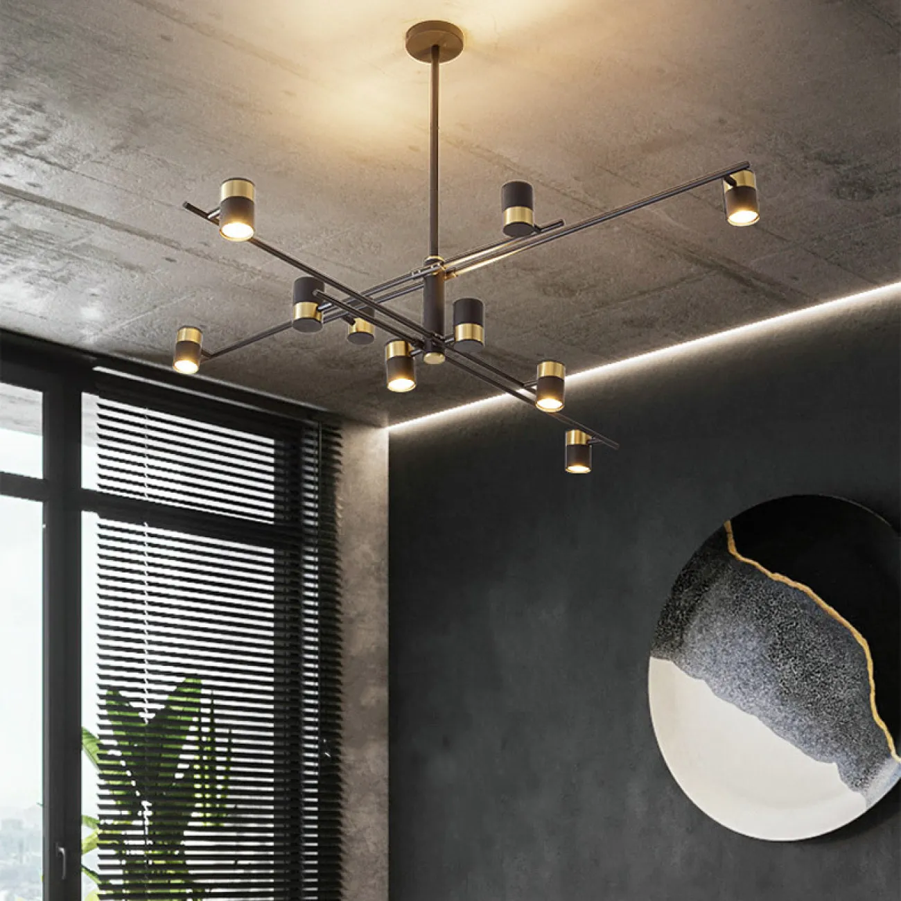 Потолочная люстра GITTAN CH L8 от ImperiumLoft