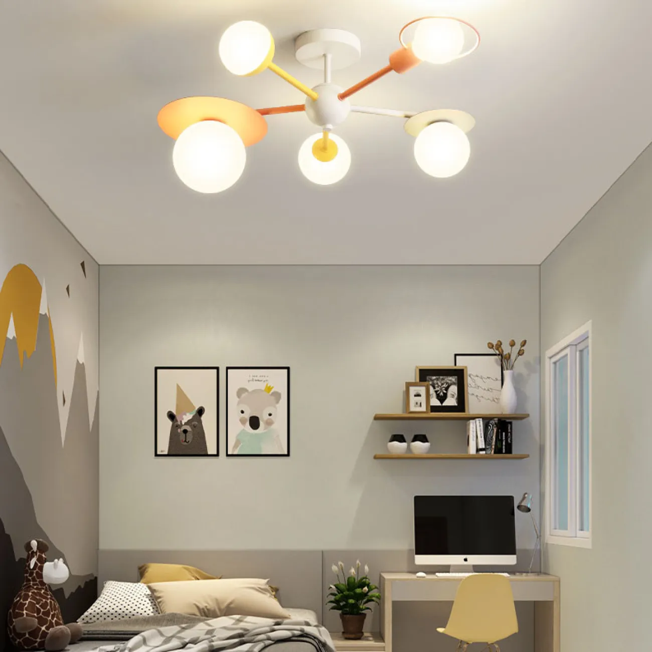 Потолочная люстра HENDY Blue от ImperiumLoft Потолочная люстра HENDY Blue от ImperiumLoft