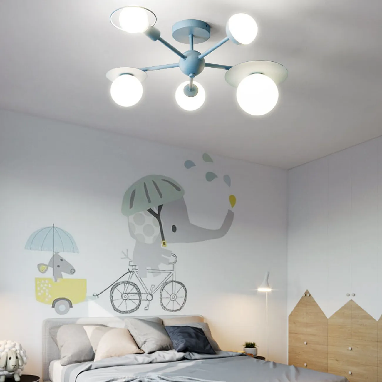 Потолочная люстра HENDY Blue от ImperiumLoft Потолочная люстра HENDY Blue от ImperiumLoft