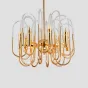 Люстра BRASS AND GLASS LOOP CHANDELIER D60 от ImperiumLoft