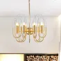 Люстра BRASS AND GLASS LOOP CHANDELIER D60 от ImperiumLoft