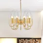 Люстра BRASS AND GLASS LOOP CHANDELIER D80 от ImperiumLoft