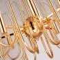 Люстра BRASS AND GLASS LOOP CHANDELIER D80 от ImperiumLoft