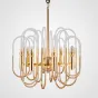 Люстра BRASS AND GLASS LOOP CHANDELIER D80 от ImperiumLoft