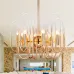 Люстра BRASS AND GLASS LOOP CHANDELIER D60