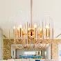 Люстра BRASS AND GLASS LOOP CHANDELIER D60 от ImperiumLoft