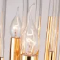 Люстра BRASS AND GLASS LOOP CHANDELIER D80 от ImperiumLoft
