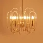 Люстра BRASS AND GLASS LOOP CHANDELIER D60 от ImperiumLoft