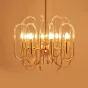 Люстра BRASS AND GLASS LOOP CHANDELIER D80 от ImperiumLoft