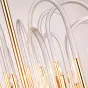 Люстра BRASS AND GLASS LOOP CHANDELIER D60 от ImperiumLoft