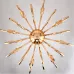 Люстра BRASS AND GLASS LOOP CHANDELIER D80