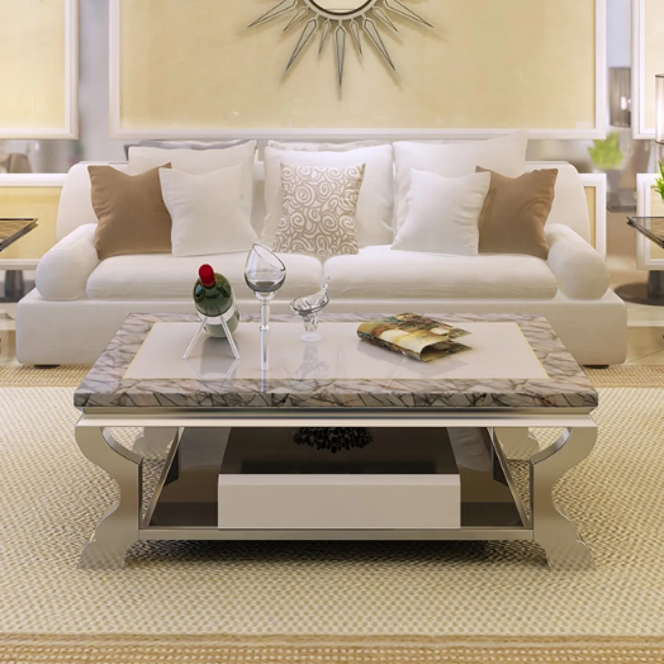 Дизайнерский журнальный столик LaLume-AP00205 Дизайнерский журнальный столик LaLume-AP00205