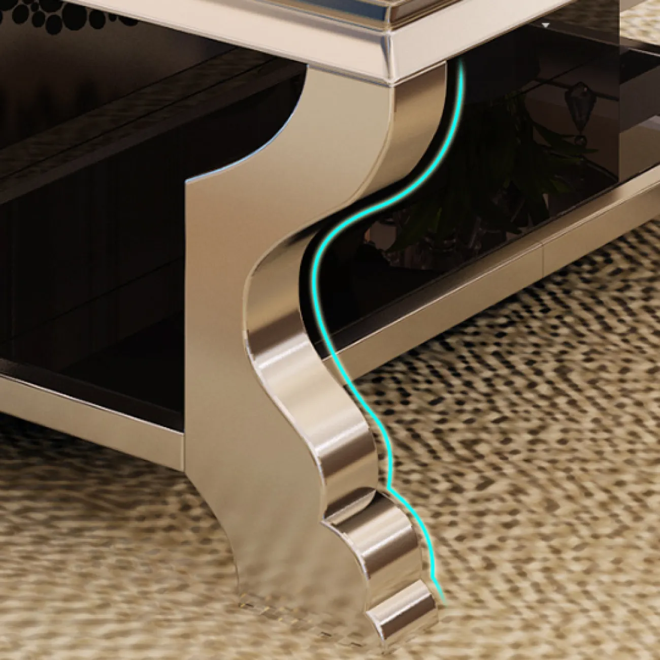 Дизайнерский журнальный столик LaLume-AP00205 Дизайнерский журнальный столик LaLume-AP00205