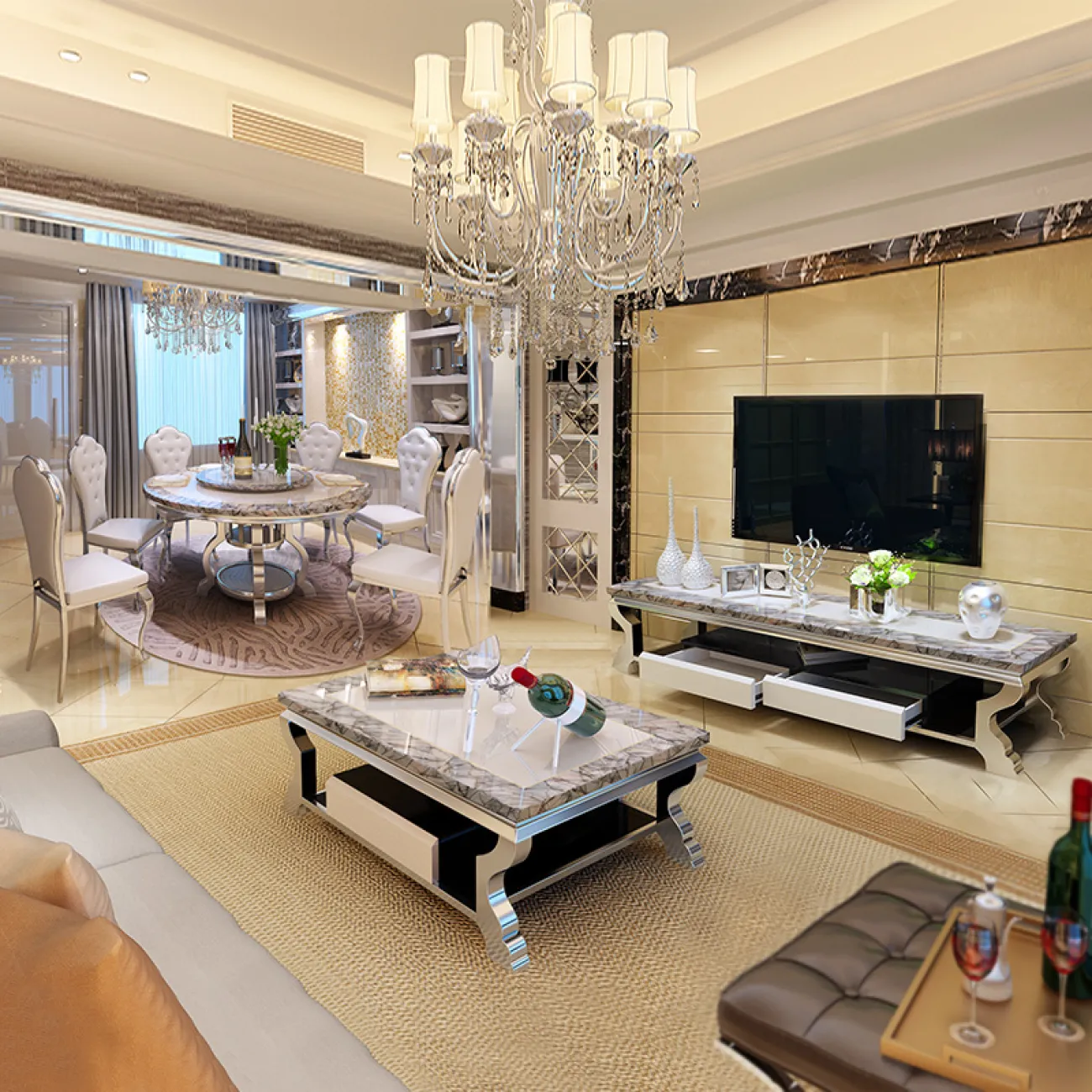 Дизайнерский журнальный столик LaLume-AP00205 Дизайнерский журнальный столик LaLume-AP00205