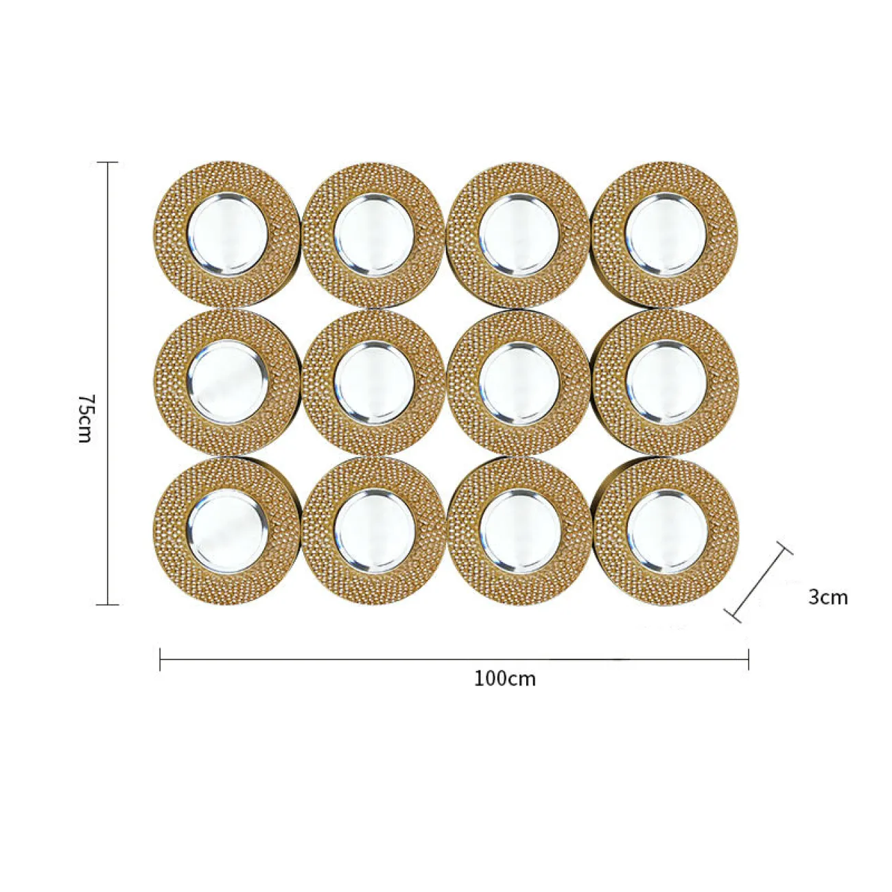 Дизайнерский настенный декор зеркала LaLume-KKK00320