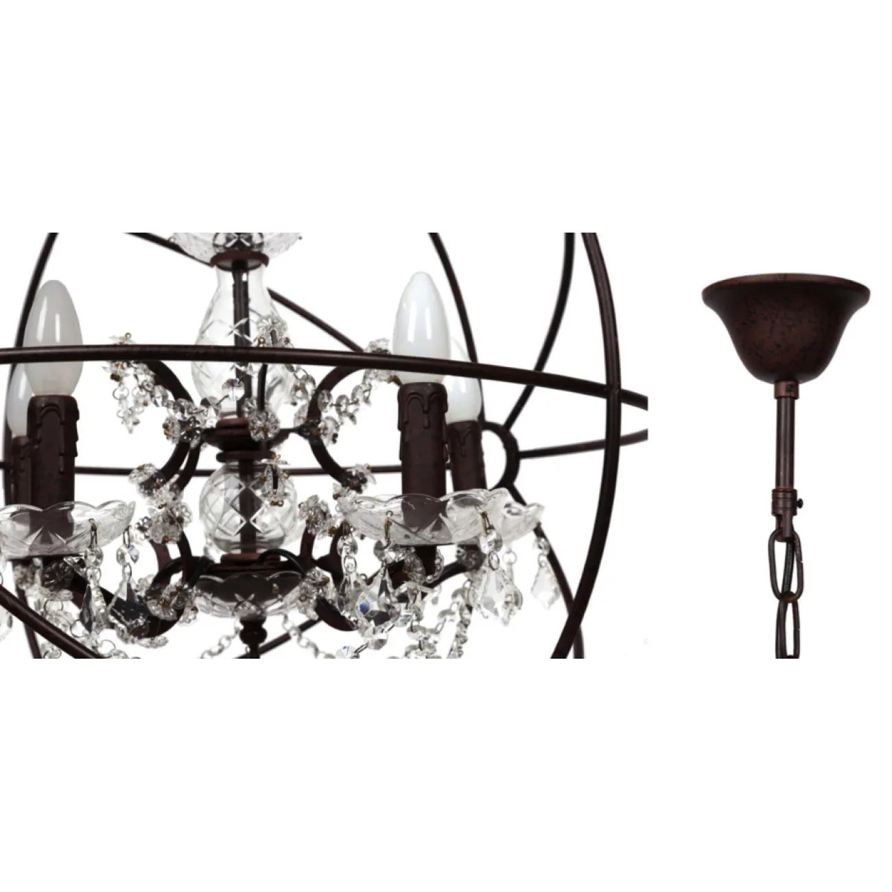 Люстра Foucault's Orb Crystal Chandelier 50 от LaLume