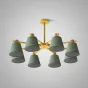 Потолочная люстра на штанге NATURA A GREEN 6 от ImperiumLoft