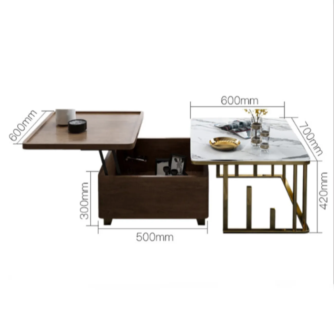 Дизайнерский журнальный столик LaLume-AP00119 Дизайнерский журнальный столик LaLume-AP00119