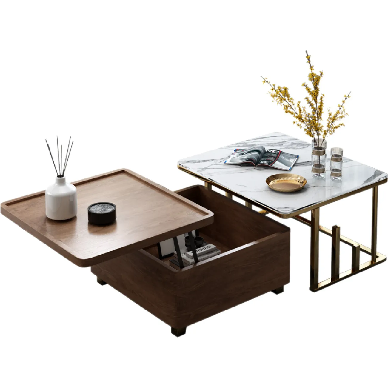 Дизайнерский журнальный столик LaLume-AP00119 Дизайнерский журнальный столик LaLume-AP00119