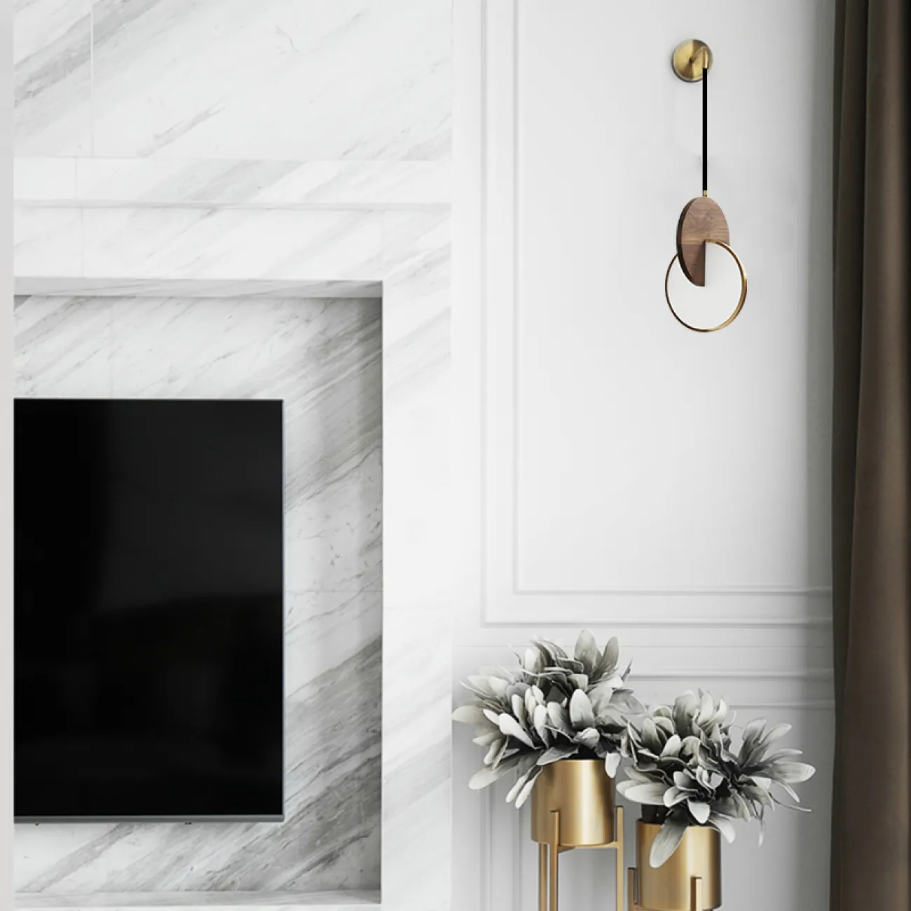 Настенный светильник GLATT WOOD WALL от ImperiumLoft