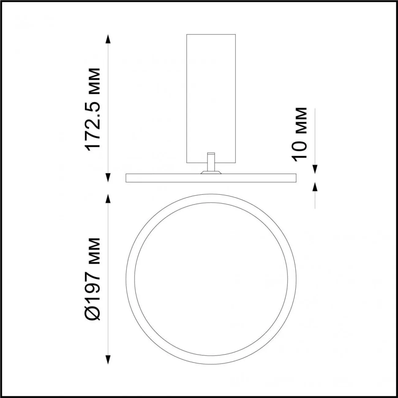 Накладной точечный светильник PLATO от ImperiumLoft