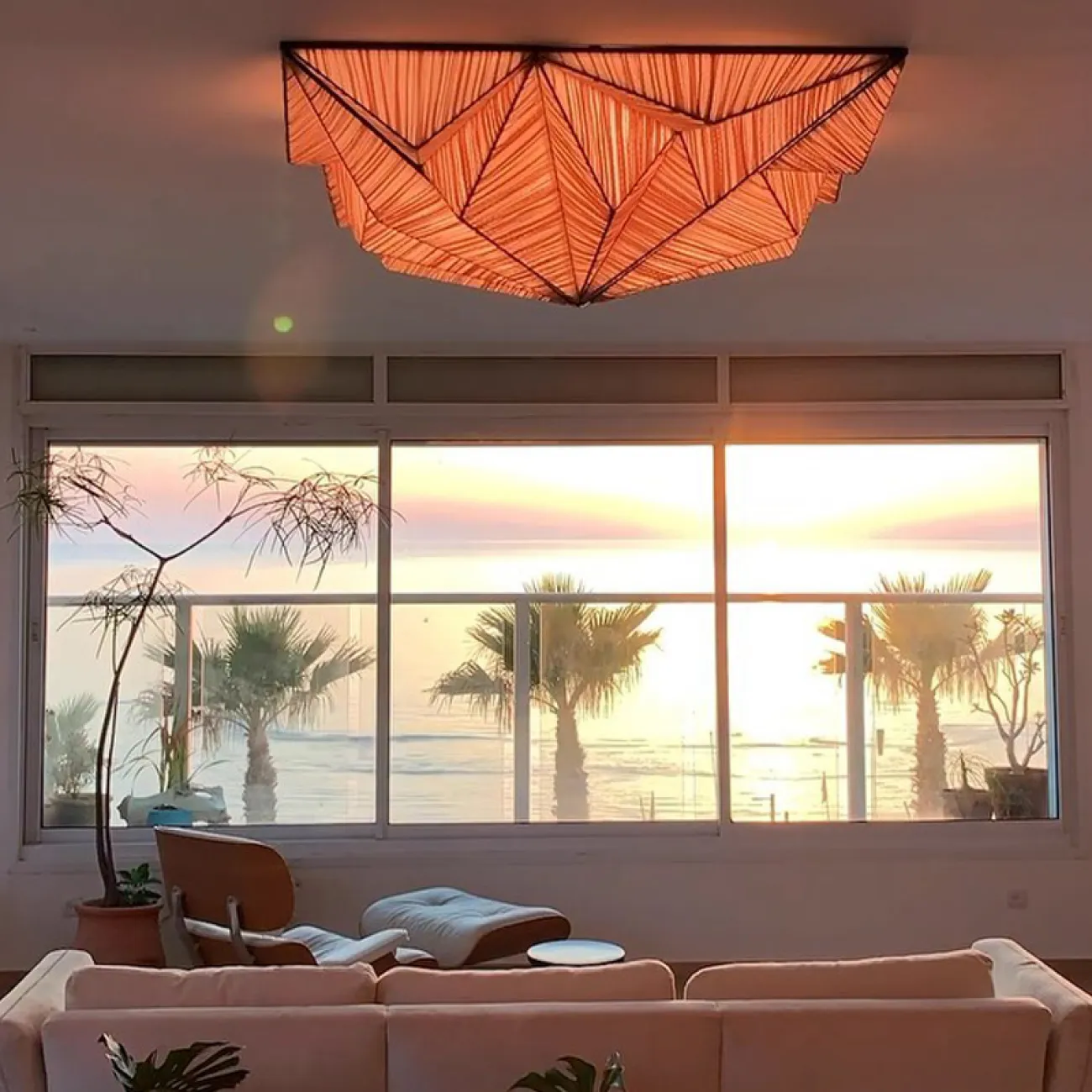 Люстра Aqua Creations Lighting ceiling D170 Yellow от ImperiumLoft