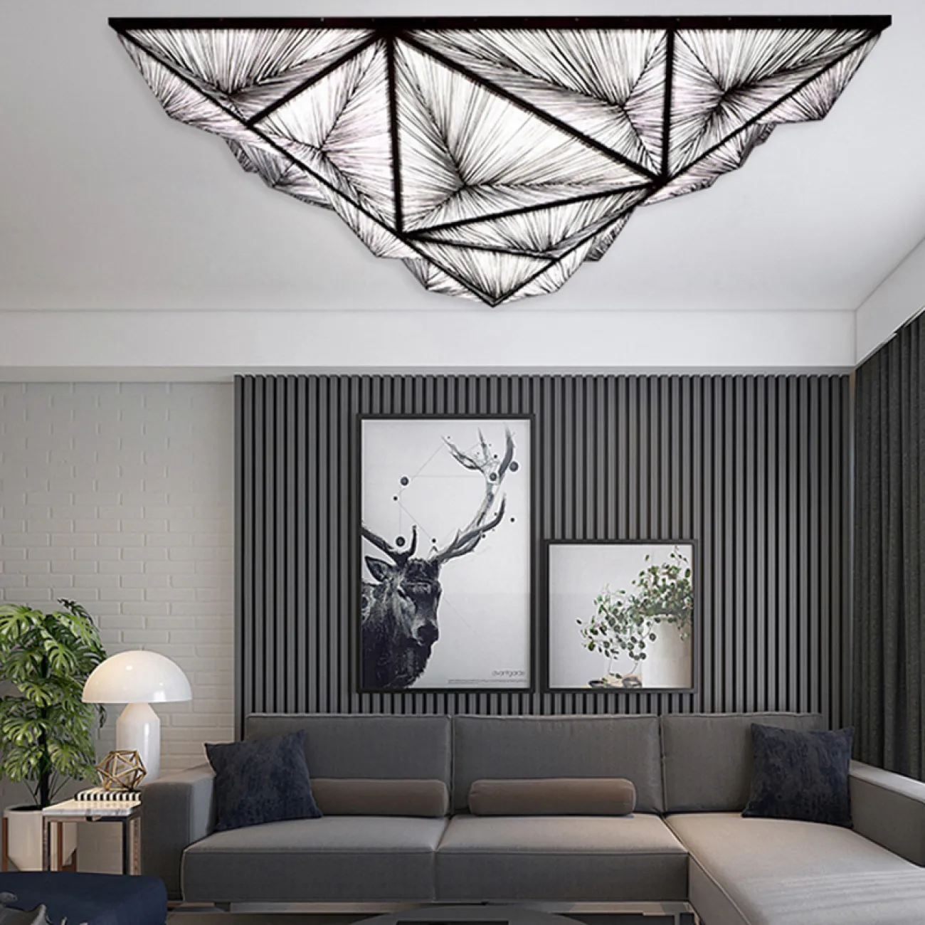 Люстра Aqua Creations Lighting ceiling D170 Yellow от ImperiumLoft