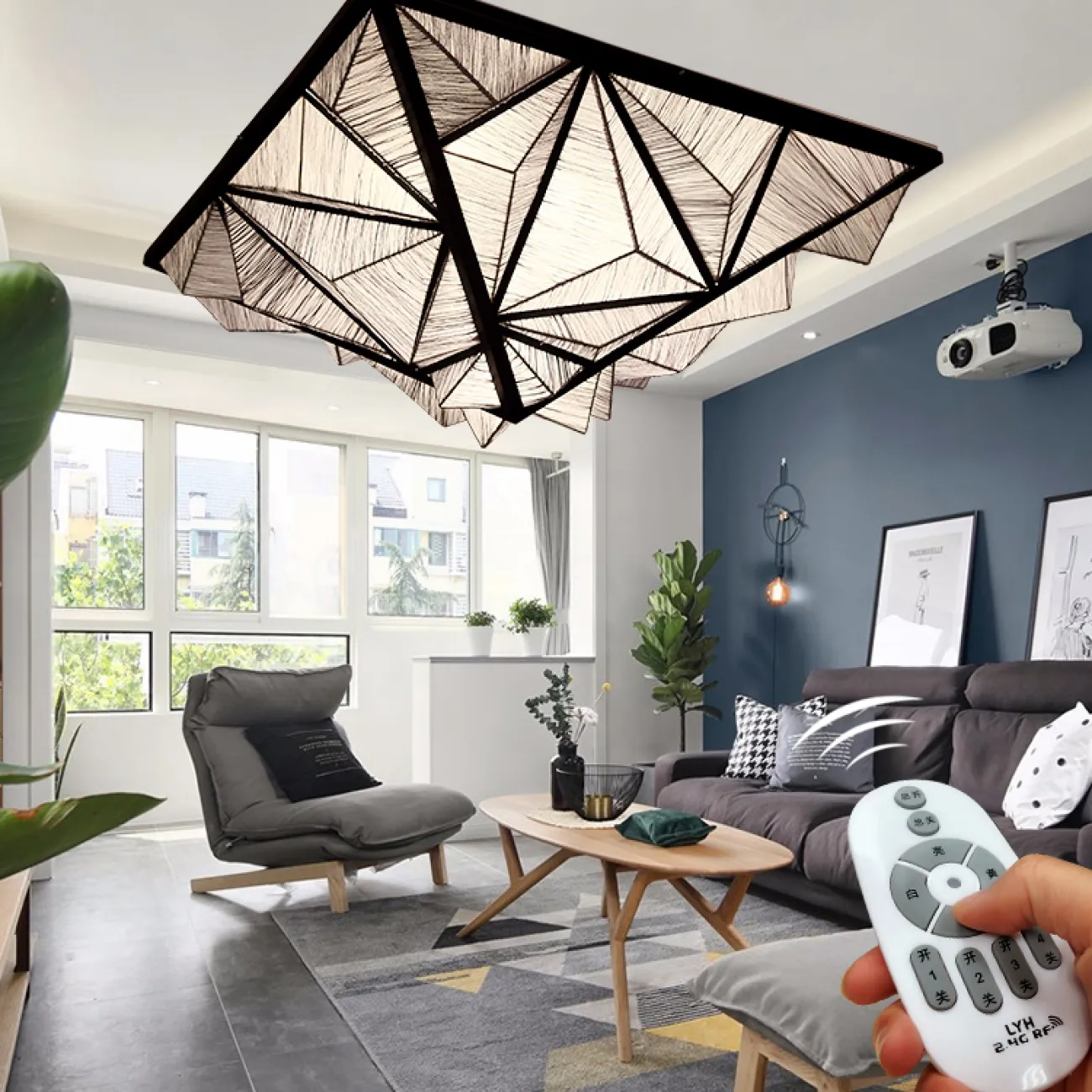 Люстра Aqua Creations Lighting ceiling D170 Yellow от ImperiumLoft