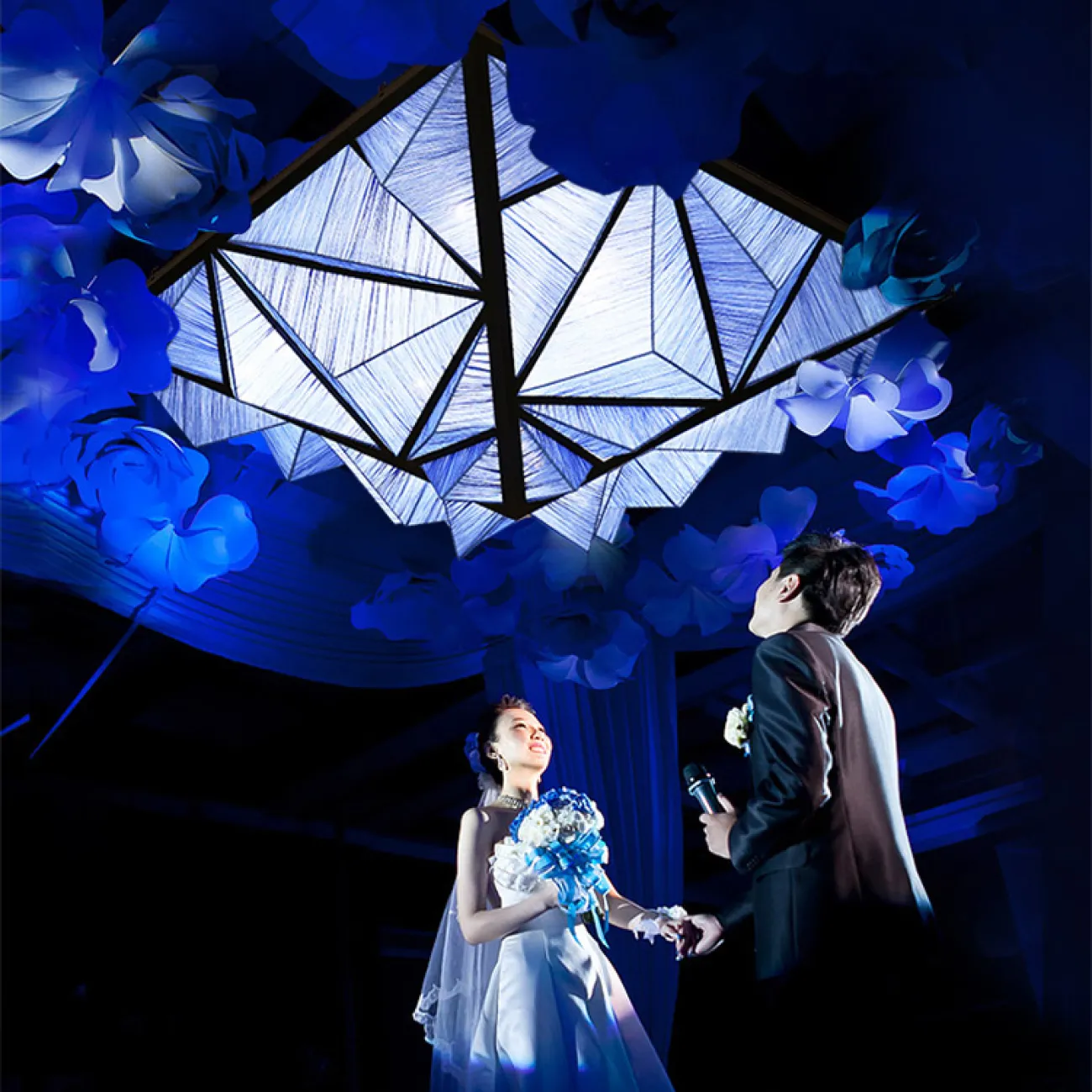 Люстра Aqua Creations Lighting ceiling D150 Blue от ImperiumLoft