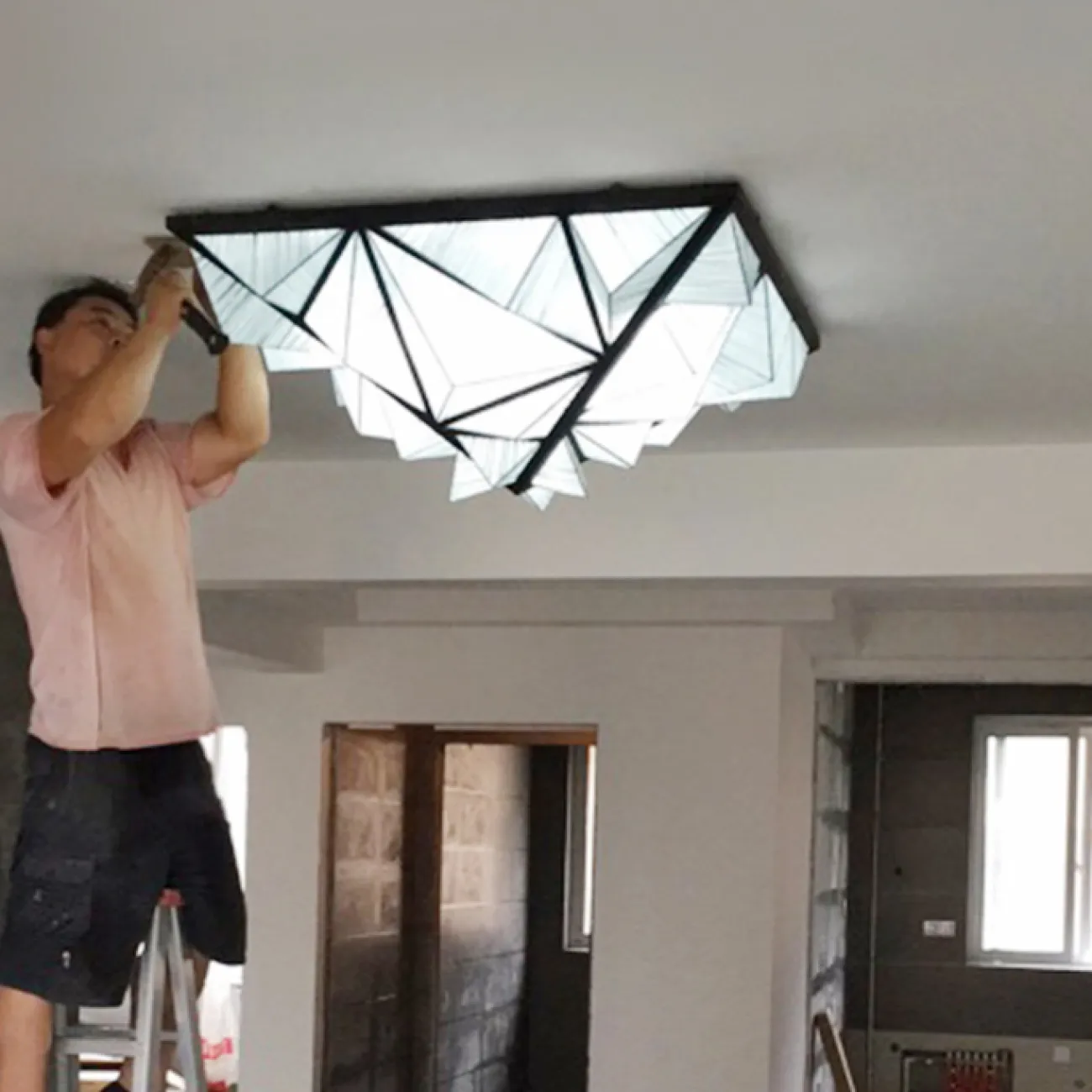Люстра Aqua Creations Lighting ceiling D170 Yellow от ImperiumLoft