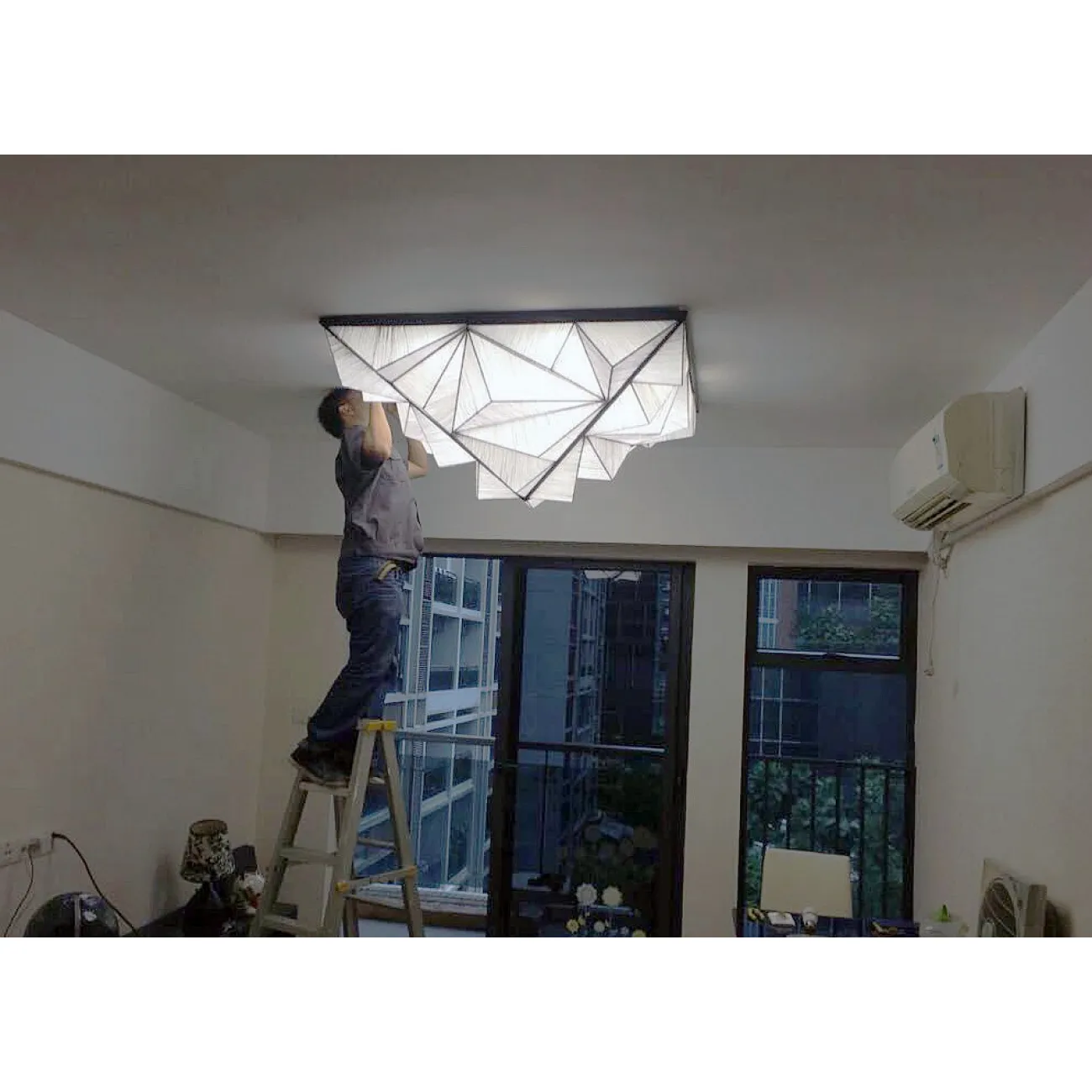 Люстра Aqua Creations Lighting ceiling D170 Yellow от ImperiumLoft