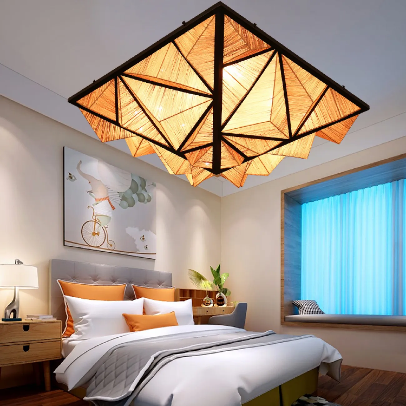 Люстра Aqua Creations Lighting ceiling D170 Yellow от ImperiumLoft