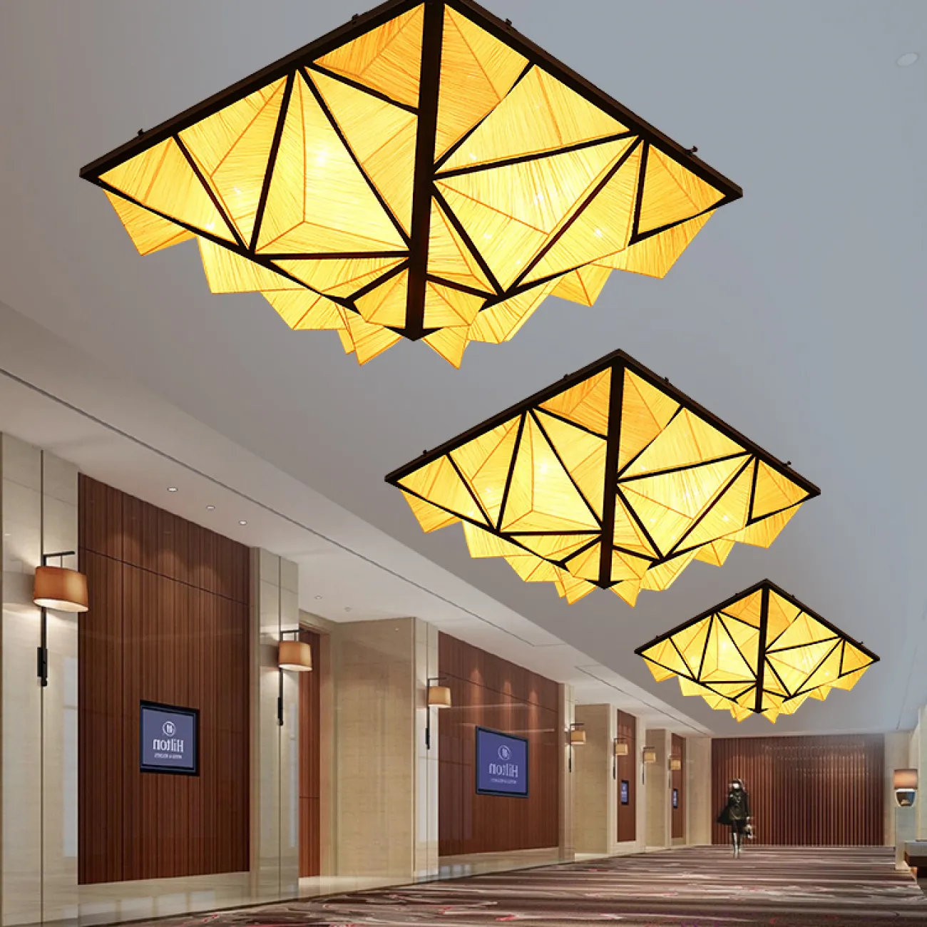 Люстра Aqua Creations Lighting ceiling D170 Yellow от ImperiumLoft