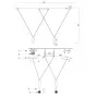 Wireflow LED White Suspension lam 2 патрона designed by Jordi Vilardell