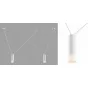 Wireflow LED White Suspension lam 2 патрона designed by Jordi Vilardell