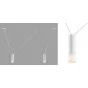 Wireflow LED White Suspension lam 2 патрона designed by Jordi Vilardell