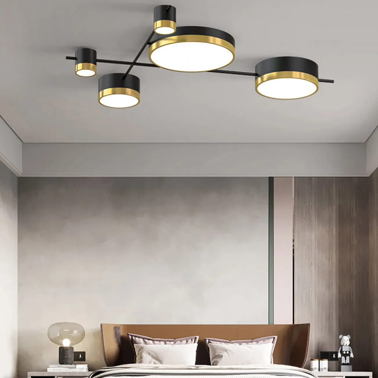 Потолочная люстра CHUTE E Black Gold от ImperiumLoft