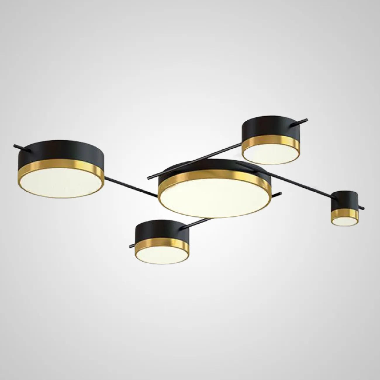 Потолочная люстра CHUTE A Black White от ImperiumLoft