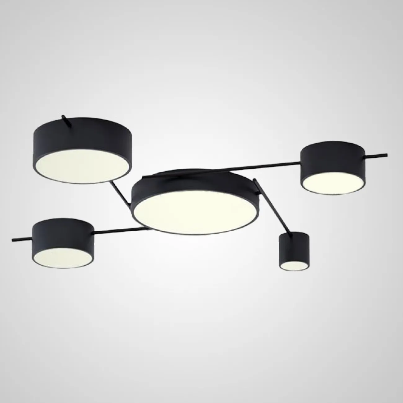 Потолочная люстра CHUTE A Black White от ImperiumLoft