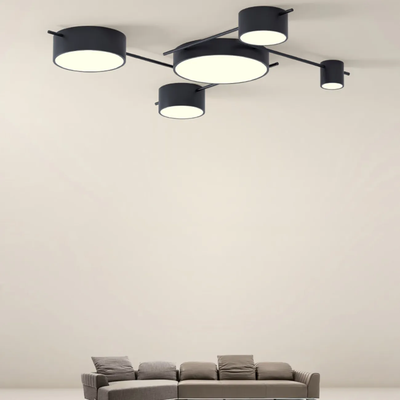 Потолочная люстра CHUTE E Black Gold от ImperiumLoft