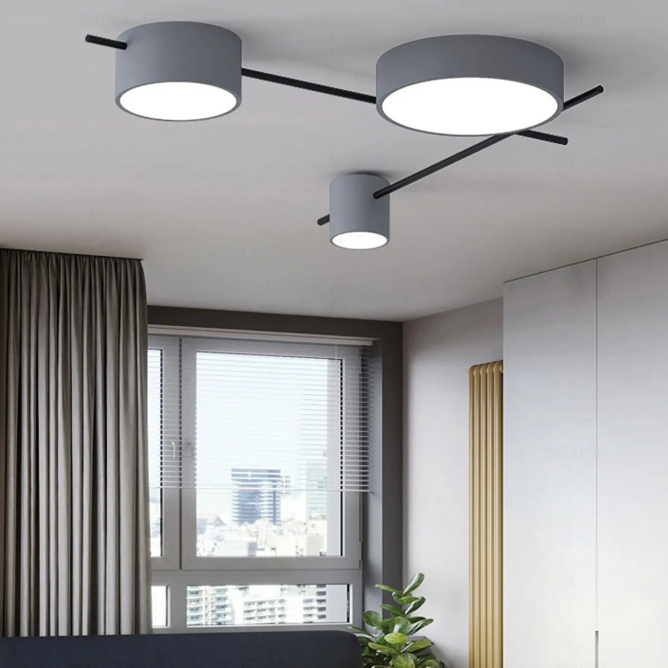 Потолочная люстра CHUTE E Black Gold от ImperiumLoft