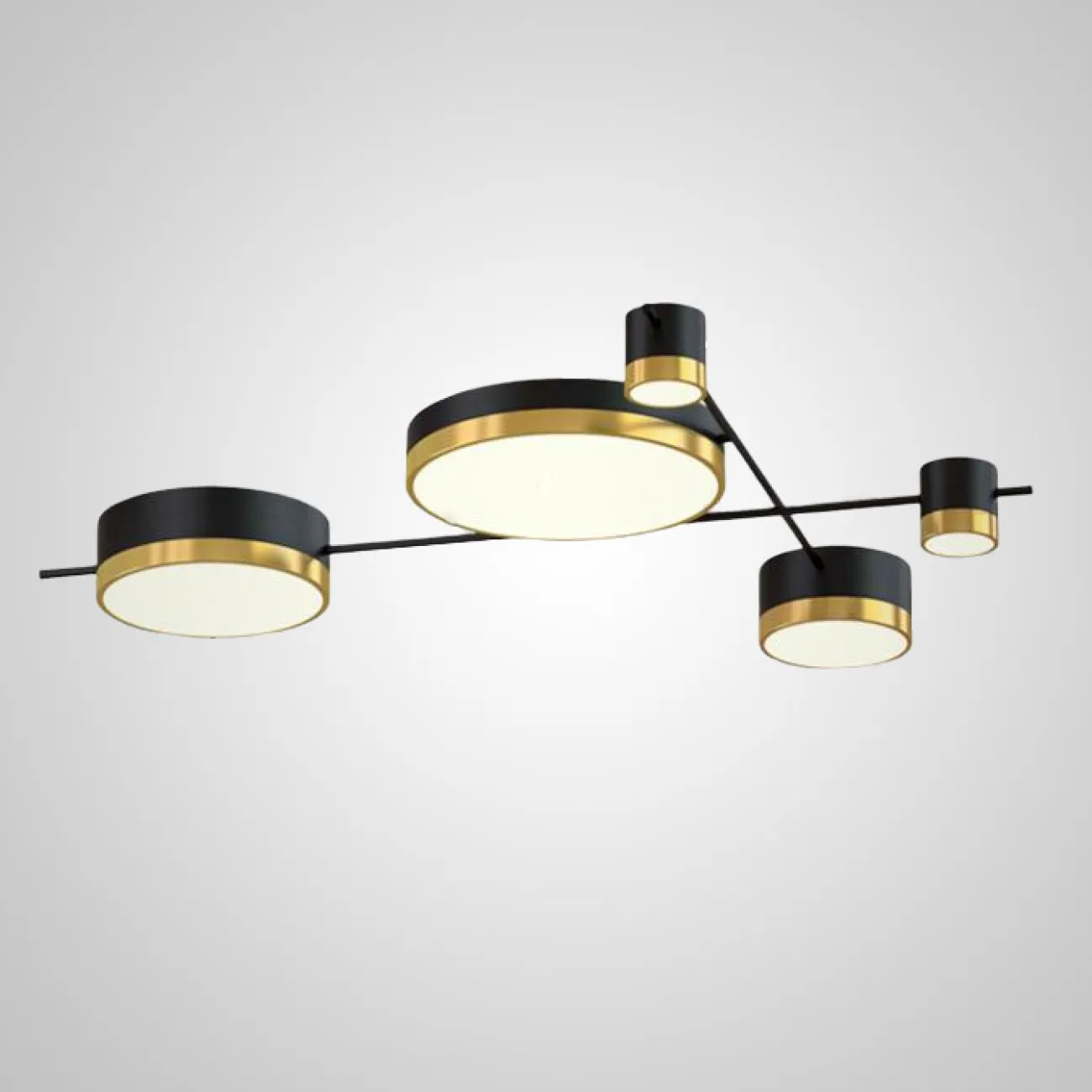 Потолочная люстра CHUTE A Black White от ImperiumLoft